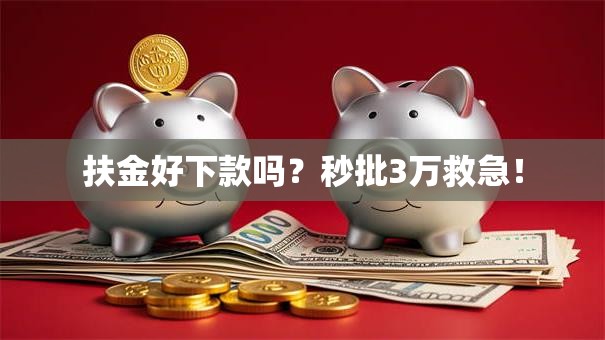 扶金好下款吗?秒批3万救急! 扶金好下款吗?秒批3万救急!