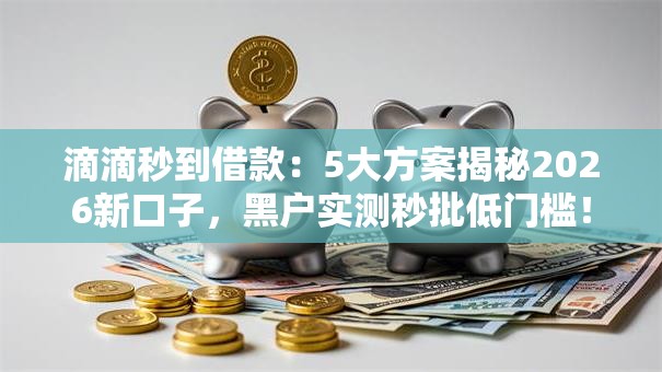滴滴秒到借款：5大方案揭秘2026新口子，黑户实测秒批低门槛！