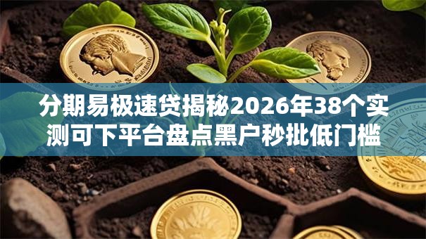 分期易极速贷揭秘2026年38个实测可下平台盘点黑户秒批低门槛