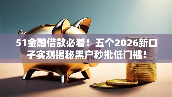 51金融借款必看!五个2026新口子实测揭秘黑户秒批低门槛! 51金融借款必看!五个2026新口子实测揭秘黑户秒批低门槛!