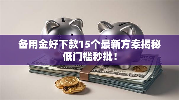 备用金好下款15个最新方案揭秘低门槛秒批！