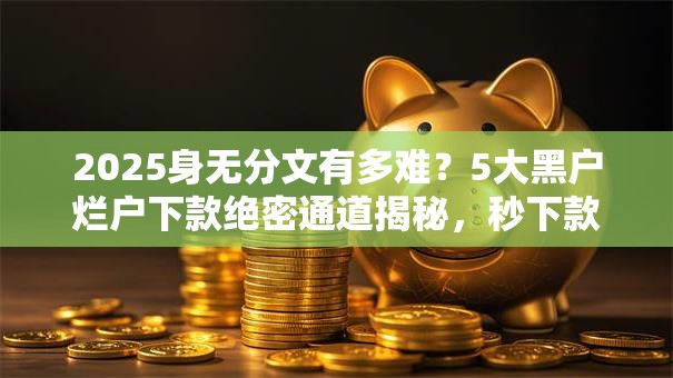 2025身无分文有多难?5大黑户烂户下款绝密通道揭秘,秒下款! 2025身无分文有多难?5大黑户烂户下款绝密通道揭秘,秒下款!