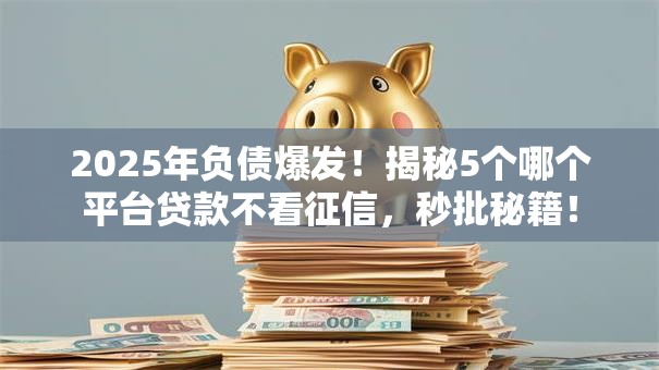 2025年负债爆发!揭秘5个哪个平台贷款不看征信,秒批秘籍! 2025年负债爆发!揭秘5个哪个平台贷款不看征信,秒批秘籍!