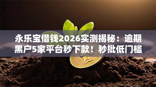 永乐宝借钱2026实测揭秘:逾期黑户5家平台秒下款!秒批低门槛无工作也可下 永乐宝借钱2026实测揭秘:逾期黑户5家平台秒下款!秒批低门槛无工作也可下