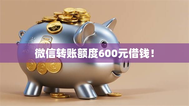 微信转账额度600元借钱！