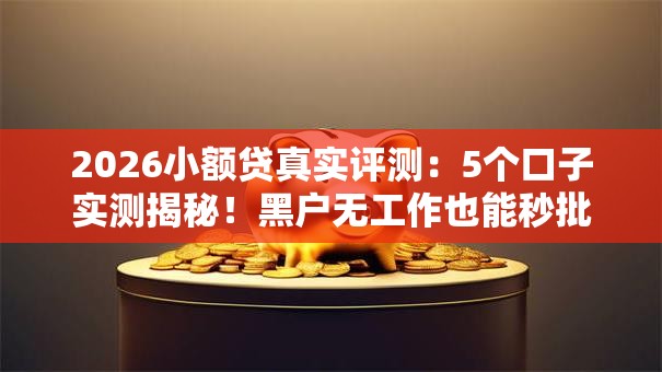 2026小额贷真实评测：5个口子实测揭秘！黑户无工作也能秒批下款！