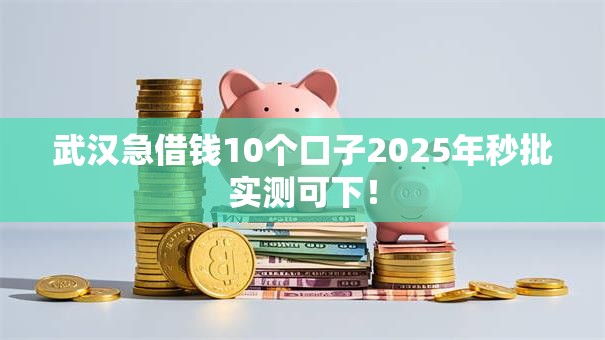 武汉急借钱10个口子2025年秒批实测可下！