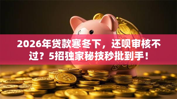 2026年贷款寒冬下,还呗审核不过?5招独家秘技秒批到手! 2026年贷款寒冬下,还呗审核不过?5招独家秘技秒批到手!