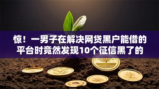 惊！一男子在解决网贷黑户能借的平台时竟然发现10个征信黑了的人贷款的平台，事后分享了出来