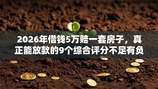 2026年借钱5万赔一套房子，真正能放款的9个综合评分不足有负债都能下款软件推荐