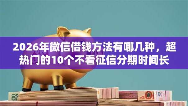 2026年微信借钱方法有哪几种，超热门的10个不看征信分期时间长的贷款平台推荐