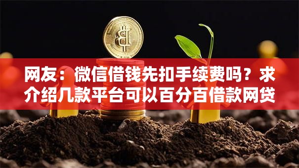 网友：微信借钱先扣手续费吗？求介绍几款平台可以百分百借款网贷