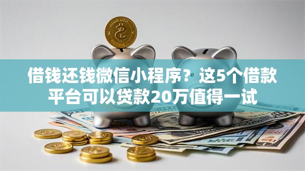 借钱还钱微信小程序？这5个借款平台可以贷款20万值得一试