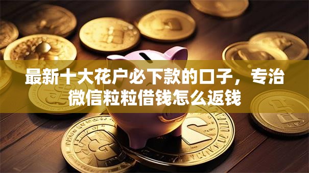 最新十大花户必下款的口子，专治微信粒粒借钱怎么返钱