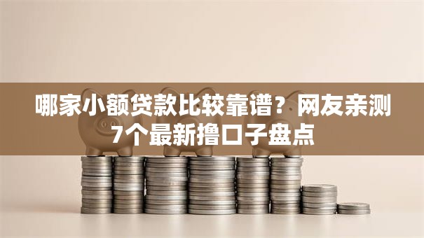 哪家小额贷款比较靠谱？网友亲测7个最新撸口子盘点