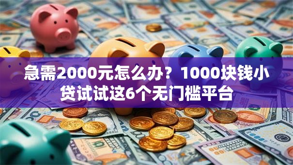 急需2000元怎么办?1000块钱小贷试试这6个无门槛平台 急需2000元怎么办?1000块钱小贷试试这6个无门槛平台