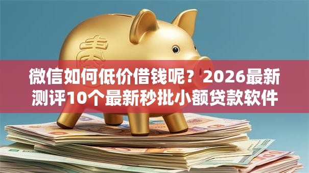 微信如何低价借钱呢?2026最新测评10个最新秒批小额贷款软件 微信如何低价借钱呢?2026最新测评10个最新秒批小额贷款软件