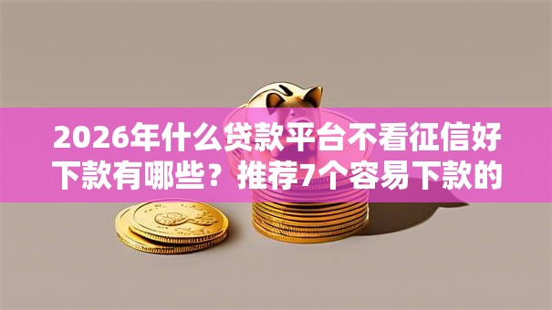 2026年什么贷款平台不看征信好下款有哪些?推荐7个容易下款的平台 2026年什么贷款平台不看征信好下款有哪些?推荐7个容易下款的平台