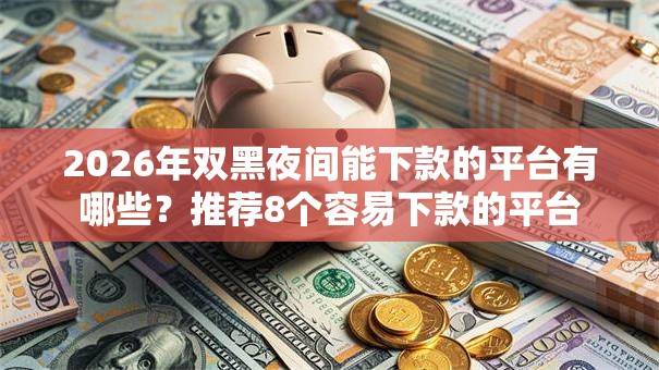 2026年双黑夜间能下款的平台有哪些?推荐8个容易下款的平台 2026年双黑夜间能下款的平台有哪些?推荐8个容易下款的平台