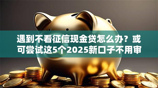 遇到不看征信现金贷怎么办?或可尝试这5个2025新口子不用审核的方法 遇到不看征信现金贷怎么办?或可尝试这5个2025新口子不用审核的方法