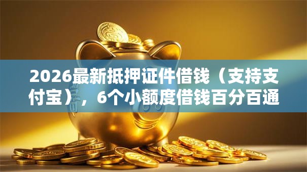 2026最新抵押证件借钱(支持支付宝),6个小额度借钱百分百通过的平台无私分享 2026最新抵押证件借钱(支持支付宝),6个小额度借钱百分百通过的平台无私分享