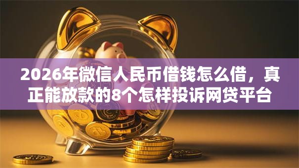 2026年微信人民币借钱怎么借,真正能放款的8个怎样投诉网贷平台推荐 2026年微信人民币借钱怎么借,真正能放款的8个怎样投诉网贷平台推荐