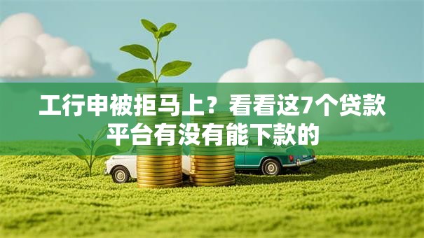 工行申被拒马上？看看这7个贷款平台有没有能下款的