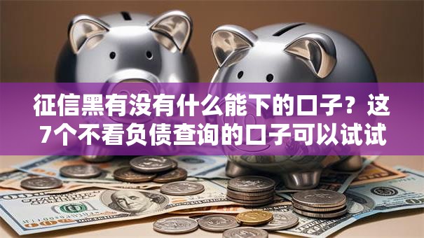 征信黑有没有什么能下的口子？这7个不看负债查询的口子可以试试