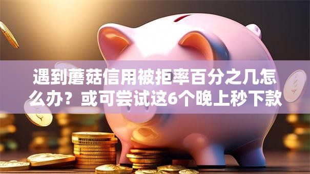 遇到蘑菇信用被拒率百分之几怎么办?或可尝试这6个晚上秒下款的高炮口子 遇到蘑菇信用被拒率百分之几怎么办?或可尝试这6个晚上秒下款的高炮口子
