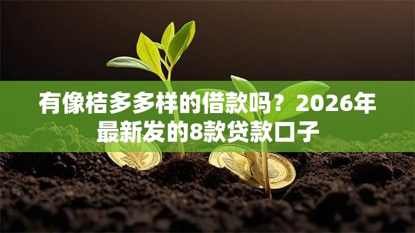 有像桔多多样的借款吗?2026年最新发的8款贷款口子 有像桔多多样的借款吗?2026年最新发的8款贷款口子