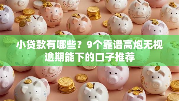 小贷款有哪些?9个靠谱高炮无视逾期能下的口子推荐 小贷款有哪些?9个靠谱高炮无视逾期能下的口子推荐