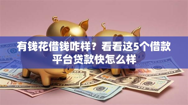 有钱花借钱咋样?看看这5个借款平台贷款快怎么样 有钱花借钱咋样?看看这5个借款平台贷款快怎么样