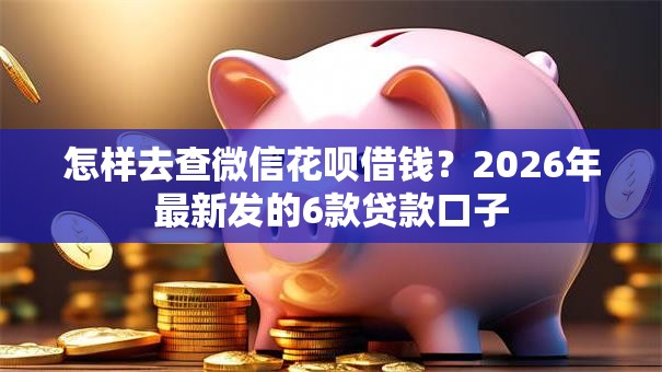 怎样去查微信花呗借钱?2026年最新发的6款贷款口子 怎样去查微信花呗借钱?2026年最新发的6款贷款口子