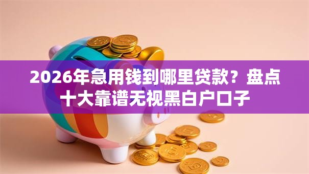 2026年急用钱到哪里贷款?盘点十大靠谱无视黑白户口子 2026年急用钱到哪里贷款?盘点十大靠谱无视黑白户口子