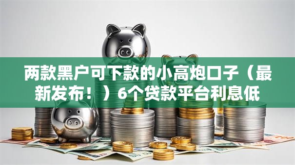 两款黑户可下款的小高炮口子（最新发布！）6个贷款平台利息低