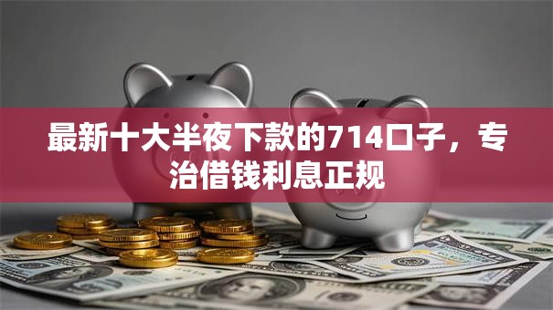 最新十大半夜下款的714口子，专治借钱利息正规