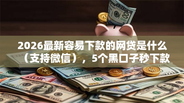 2026最新容易下款的网贷是什么（支持微信），5个黑口子秒下款无私分享