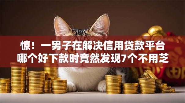 惊!一男子在解决信用贷款平台哪个好下款时竟然发现7个不用芝麻分能借的口子,事后分享了出来 惊!一男子在解决信用贷款平台哪个好下款时竟然发现7个不用芝麻分能借的口子,事后分享了出来