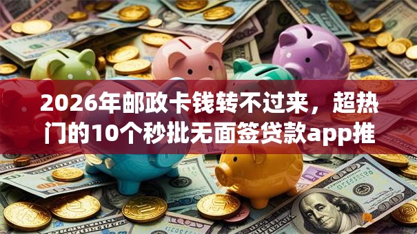 2026年邮政卡钱转不过来，超热门的10个秒批无面签贷款app推荐