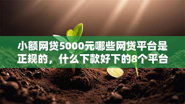 小额网贷5000元哪些网贷平台是正规的,什么下款好下的8个平台介绍 小额网贷5000元哪些网贷平台是正规的,什么下款好下的8个平台介绍