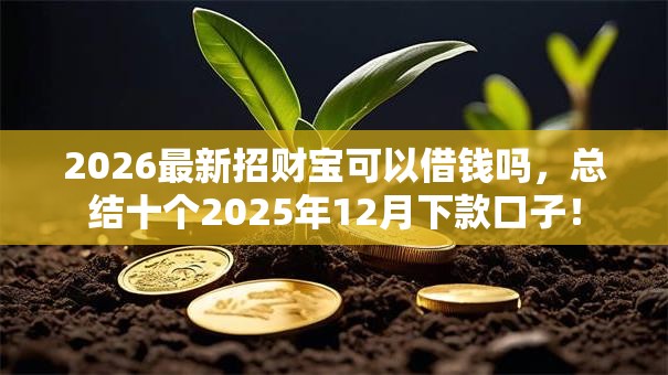2026最新招财宝可以借钱吗,总结十个2025年12月下款口子! 2026最新招财宝可以借钱吗,总结十个2025年12月下款口子!