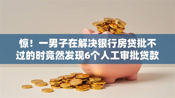 惊！一男子在解决银行房贷批不过的时竟然发现6个人工审批贷款软件，事后分享了出来