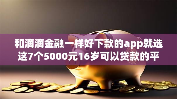 和滴滴金融一样好下款的app就选这7个5000元16岁可以贷款的平台 和滴滴金融一样好下款的app就选这7个5000元16岁可以贷款的平台