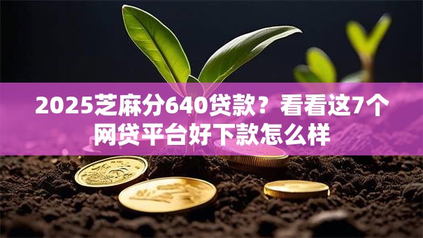 2025芝麻分640贷款?看看这7个网贷平台好下款怎么样 2025芝麻分640贷款?看看这7个网贷平台好下款怎么样