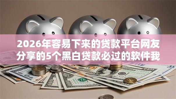 2026年容易下来的贷款平台网友分享的5个黑白贷款必过的软件我觉得不错! 2026年容易下来的贷款平台网友分享的5个黑白贷款必过的软件我觉得不错!