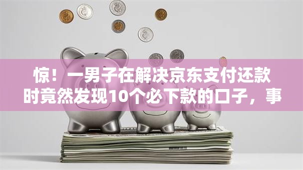 惊!一男子在解决京东支付还款时竟然发现10个必下款的口子,事后分享了出来 惊!一男子在解决京东支付还款时竟然发现10个必下款的口子,事后分享了出来