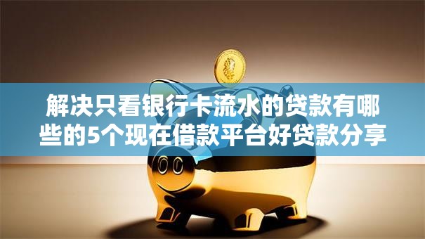 解决只看银行卡流水的贷款有哪些的5个现在借款平台好贷款分享