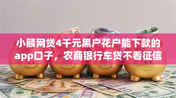 小额网贷4千元黑户花户能下款的app口子,农商银行车贷不看征信吗的6个平台介绍 小额网贷4千元黑户花户能下款的app口子,农商银行车贷不看征信吗的6个平台介绍
