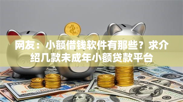 网友:小额借钱软件有那些?求介绍几款未成年小额贷款平台 网友:小额借钱软件有那些?求介绍几款未成年小额贷款平台