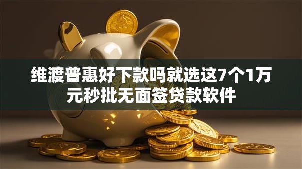 维渡普惠好下款吗就选这7个1万元秒批无面签贷款软件 维渡普惠好下款吗就选这7个1万元秒批无面签贷款软件